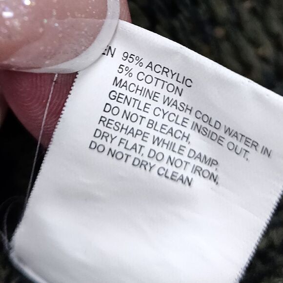 Harper Heritage Green Open Knit V-Neck Sweater Size small - Picture 5 of 6